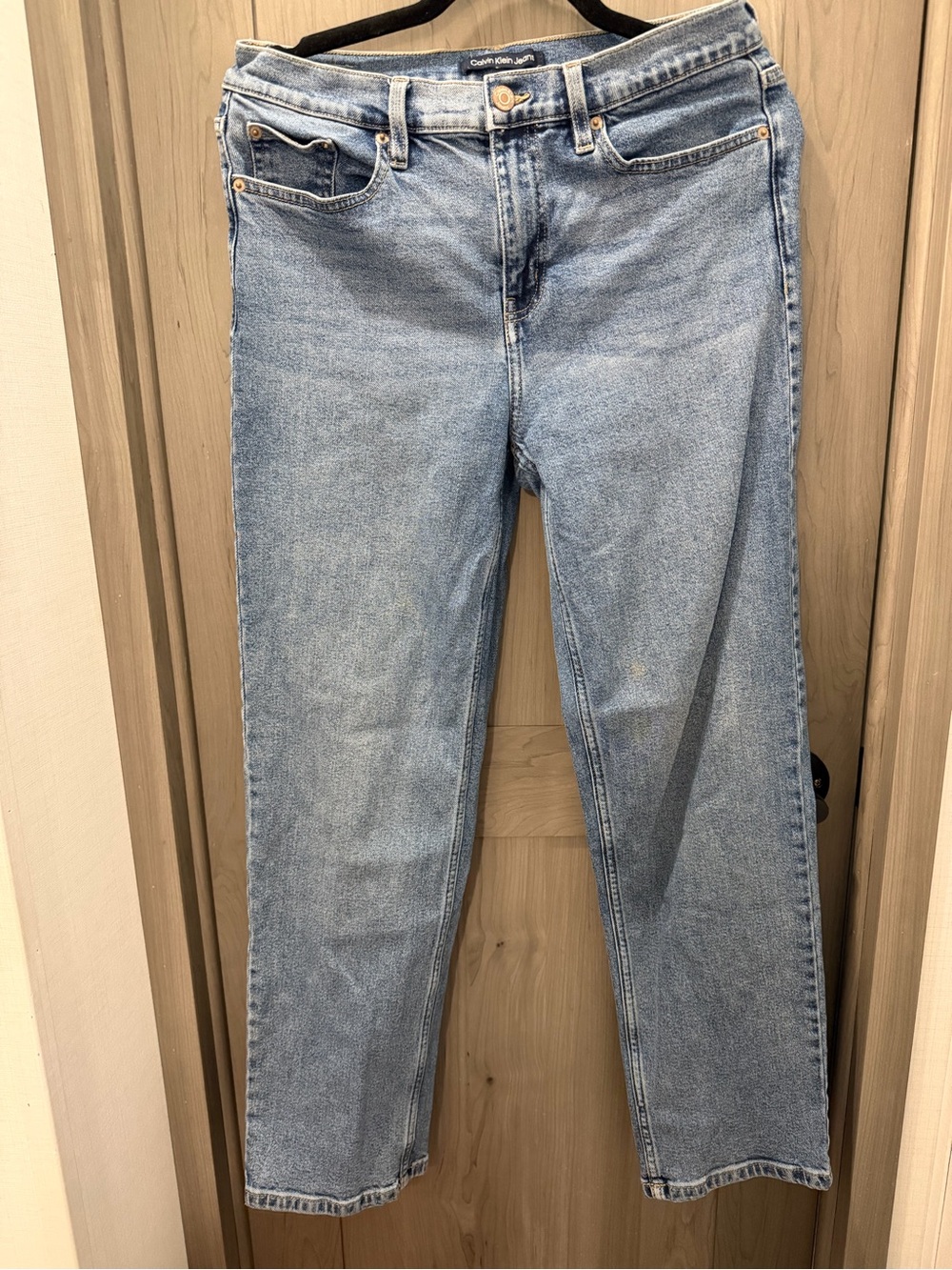 Calvin Klein Jeans Light Blue Straight Leg Women's Jeans